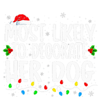 Most Likely To Decorate Her Dog Family Christmas Pajamas Ceramic Bell Ornament