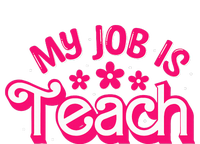 My Job Is Teach Funny Pink Retro Female Teacher Life Tank Top