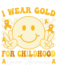 I Wear Gold For Childhood Cancer Awareness Groovy T-Shirt