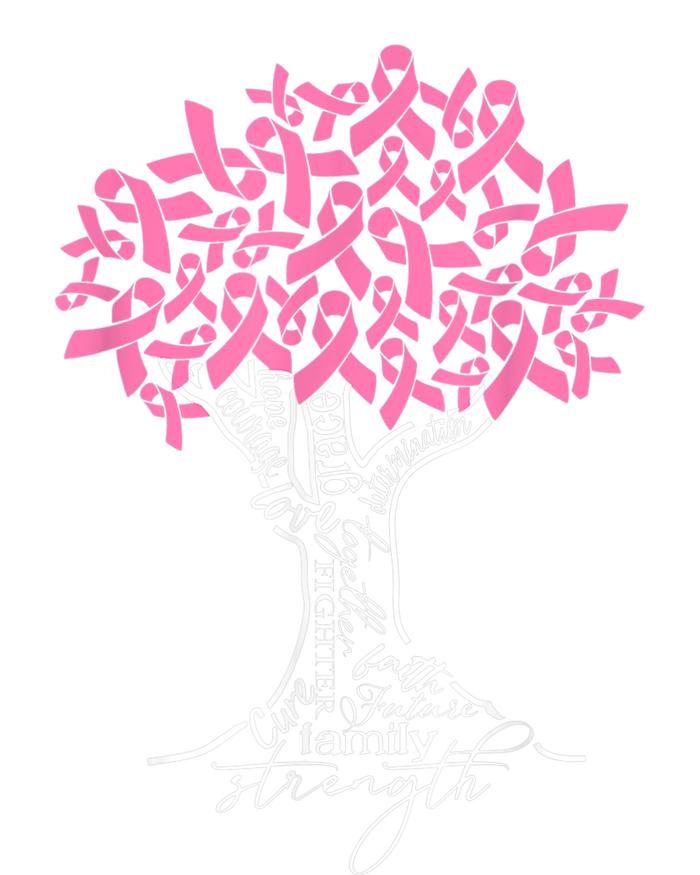 Pink Ribbon Tree Breast Cancer Fighter Youth Performance Sprint T-Shirt