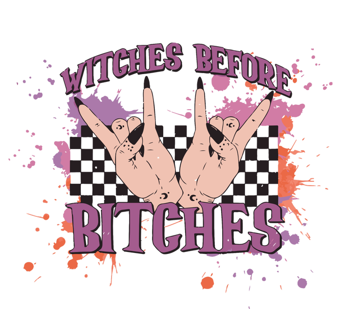 Witches Before B1tches Funny Adult Halloween Tall Long Sleeve T-Shirt