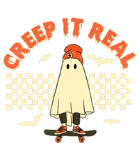 Creep It Real Skateboarding Ghost Retro Halloween Costume Women's T-Shirt