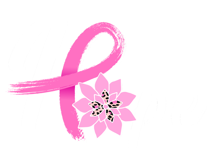 Hope Breast Cancer Awareness Ribbon Flower T-Shirt