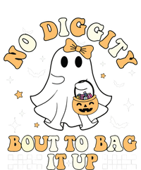 Funny Ghost No Diggity Bout To Bag It Up Spooky Halloween Toddler Hoodie