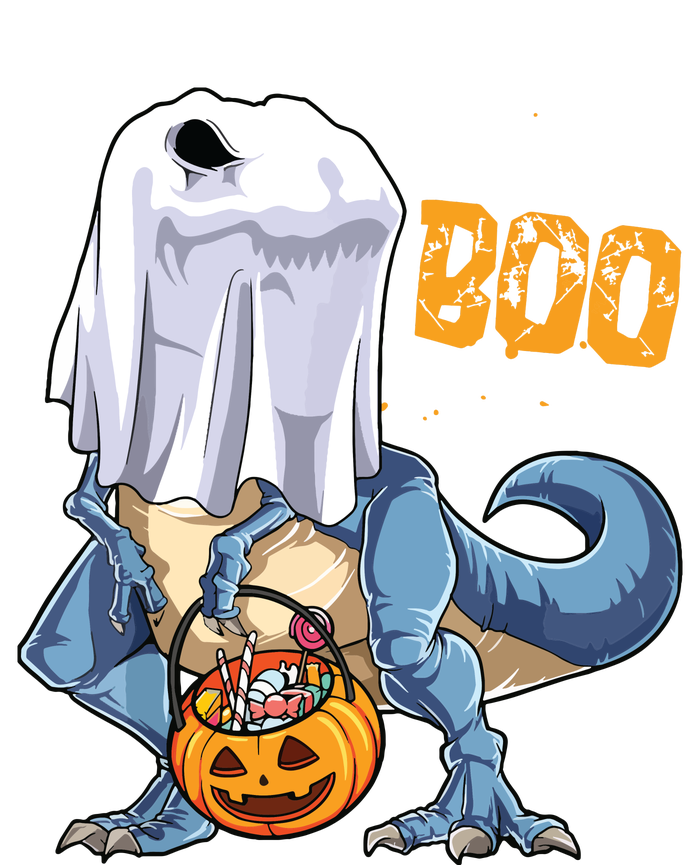 Ghost Dinosaur T Rex Funny Boo Halloween Pumpkin Premium Hoodie