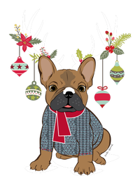 Cute French Bulldog Frenchie Christmas Reindeer Gift Kids Hoodie