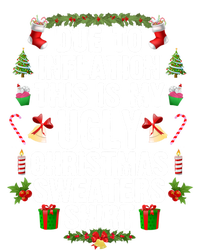 Funny Due To Inflation Ugly Christmas Sweaters Gift Valucap Bio-Washed Visor