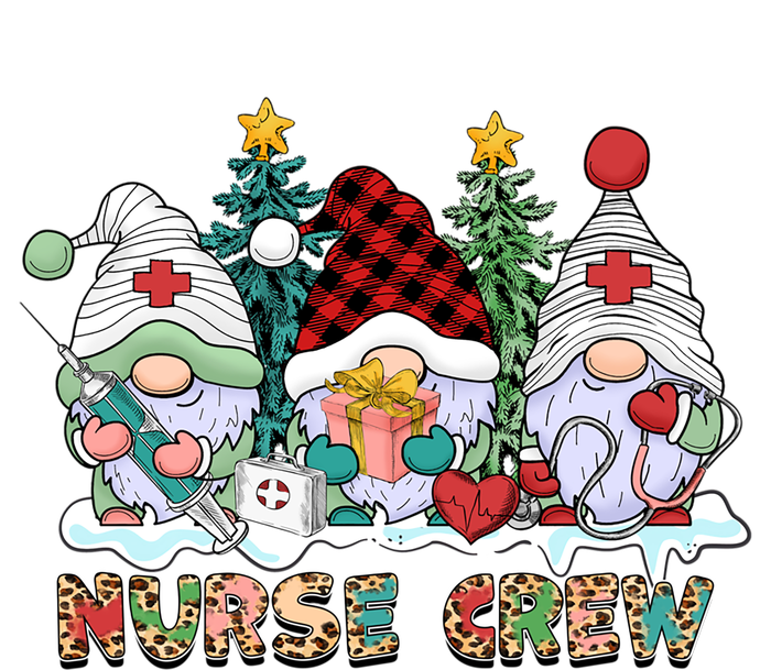 Leopard Nurse Christmas Gnomes Cute Xmas Scrub Nurses Gift T-Shirt