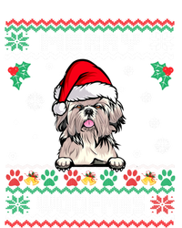 Merry Woofmas Shih Tzu Dog Funny Ugly Christmas Sweater Gift Ladies Essential Flowy Tank