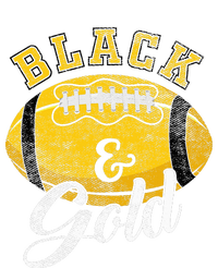 Football Game Day Black And Gold Costume For Football Lover Tall Hoodie