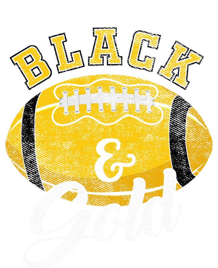 Football Game Day Black And Gold Costume For Football Lover Tall Hoodie