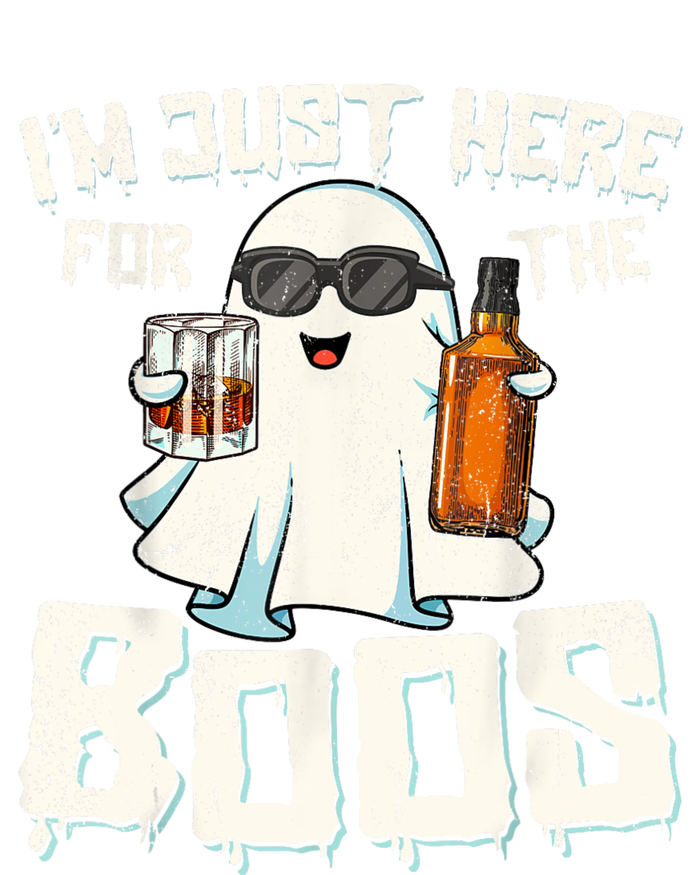 Im Just Here For The Boos Halloween Ghost Bourbon Whiskey Performance Sprint T-Shirt