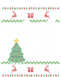 Ugly Christmas Sweater Lets Get Lit Funny Tree Gift Kids Long Sleeve Shirt