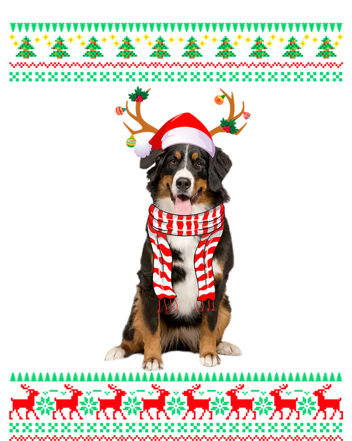 Ugly Sweater Christmas Bernese Mountain Dog Santa Reindeer Gift Hoodie