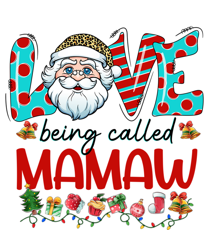 Love Being Called Mamaw Santa Claus Family Christmas Cute Gift Tall Long Sleeve T-Shirt