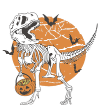 Halloween Boy Dinosaur Skeleton T Rex Scary Pumpkin Moon T-Shirt