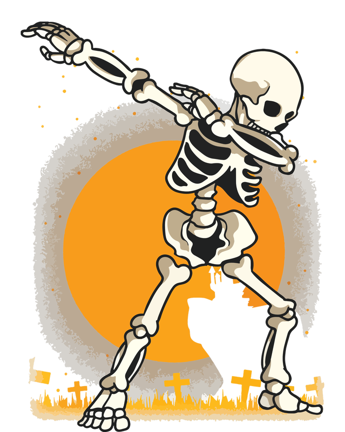 Halloween For Boy Kids Girl Dabbing Skeleton Costume T-Shirt