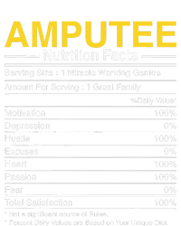 Amputee Nutrition Facts Funny Amputation Prosthetic Leg Tank Top