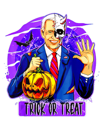 Funny Anti Joe Biden Hold Pumpkin Trick Or Treat Halloween T-Shirt