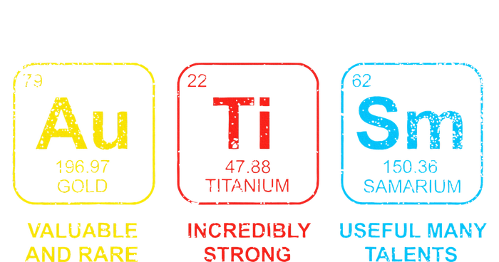 Autism Awareness Elements Periodic Table ASD Performance Sprint T-Shirt