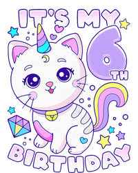 Birthday 6 years old cat unicorn 6th birthday Canvas