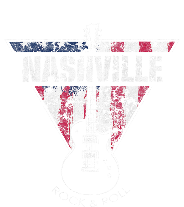 Nashville Souvenir Vintage American Flag Guitar Player T-Shirt