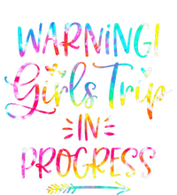 Warning Trip In Progress Trip Vacation Tie Dye Striped Beanie with Solid Band