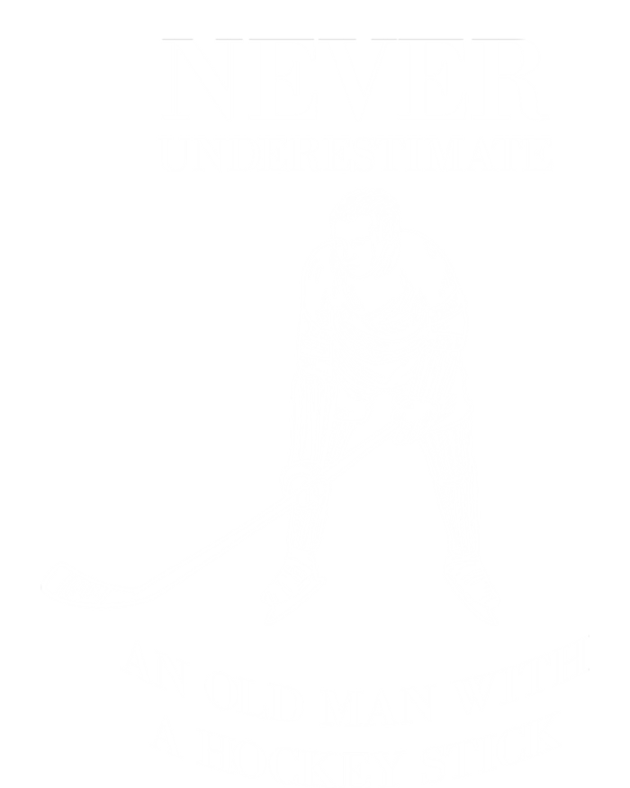 Never Underestimate Vintage Ice Hockey Game Sport Lover Gift Women's V-Neck T-Shirt