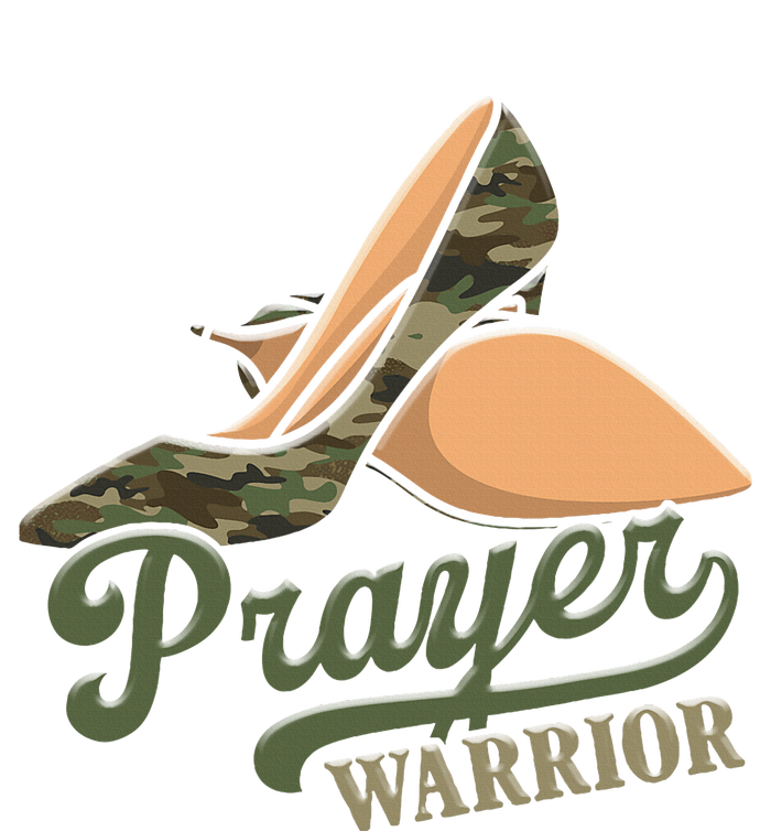 Camo Heels Prayer Warrior Faith God Jesus Christian PosiCharge RacerMesh Polo