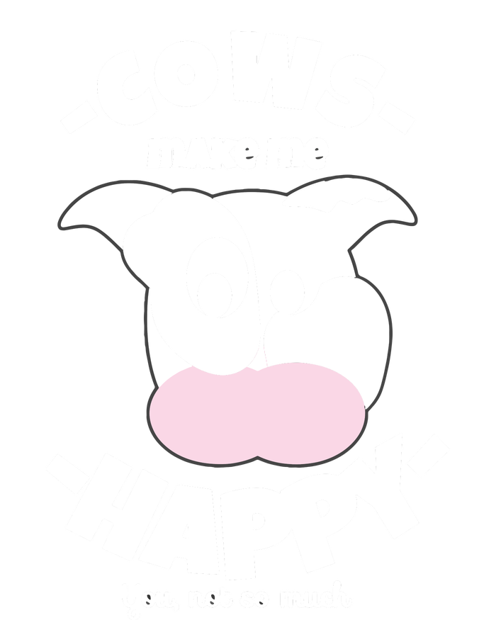 Cows Make Me Happy Funny Farmer Cow T-Shirt