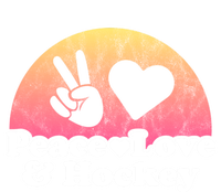 Peace Love And Hockey Gift Kids Long Sleeve Shirt