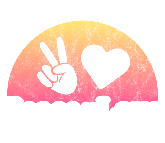 Peace Love And Hockey Gift Kids Long Sleeve Shirt