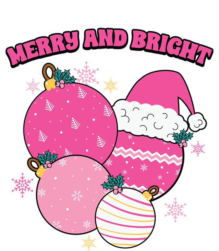 Pink Christmas Merry And Bright Gift Toddler T-Shirt