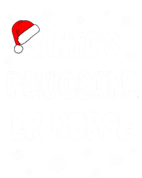 Santas Favorite Er Nurse Christmas Gift T-Shirt