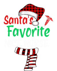 Santas Favorite Nicu Nurse Christmas Santa Red Plaid Claus Gift T-Shirt