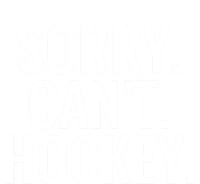 Sorry Cant Hockey Funny Sports Design For Every Fan Funny Gift Ceramic Bell Ornament