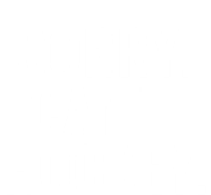 Sorry Cant Hockey Funny Sports Design For Every Fan Funny Gift Ceramic Bell Ornament