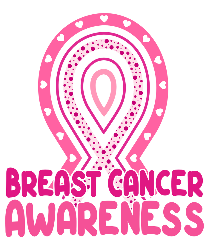 Breast Cancer Awareness Ribbon Heart Poster