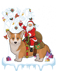 Ugly Corgi Dog Xmas Gift Funny Santa Riding Corgi Christmas Gift Tall Hoodie