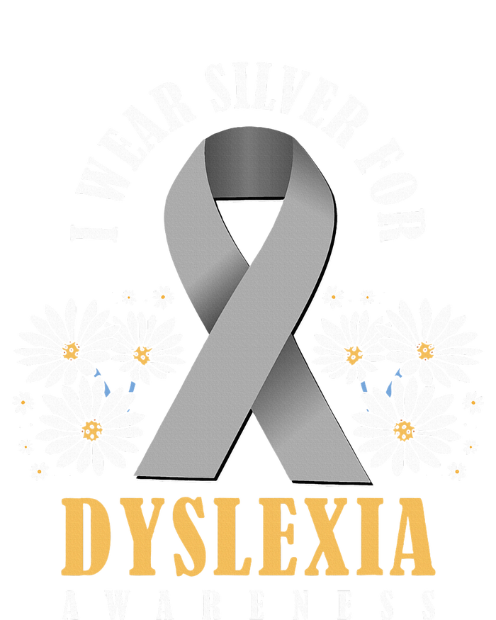 Silver Ribbon Dyslexia Awareness Dyslexia Teacher Dyslexia Kids Long Sleeve Shirt