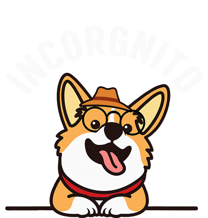 Funny Corgi Incorgnito Art For Corgi Dog Lovers Tall Long Sleeve T-Shirt