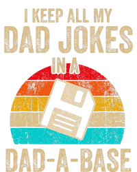 I Keep All My Dad Jokes In A DadABase Vintage Fathers Day PosiCharge RacerMesh Polo