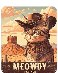 Meowdy Funny Country Music Cat Cowboy Hat Poster Funny USA-Made Doggie Bandana