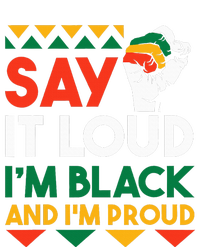 S.ay It L.oud I'm Black & I'm Proud Black History Month Women's Crop Top Tee