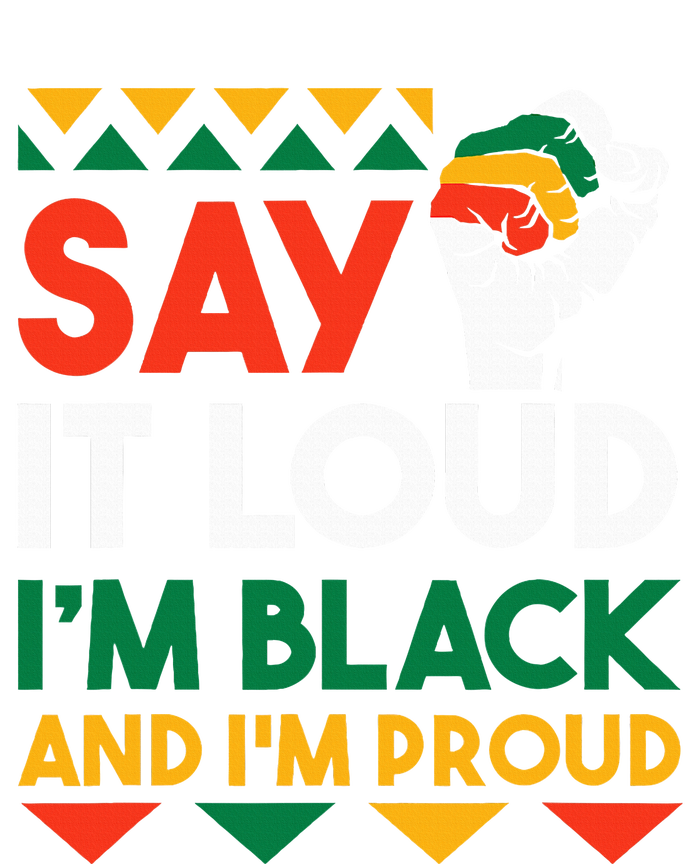 S.ay It L.oud I'm Black & I'm Proud Black History Month Women's Crop Top Tee