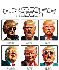 Orange Man Bad The Many Faces of Donald Trump Performance Long Sleeve Polo