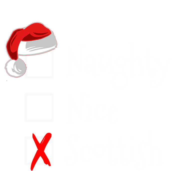 Funny Scottish Christmas Gift Scotland Naughty Nice Premium T-Shirt