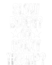 Slow Biden Or Crazy Trump Funny American Political Design City Backpack