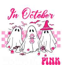 Wear Pink Breast Cancer Warrior Ghost Halloween Groovy Tank Top