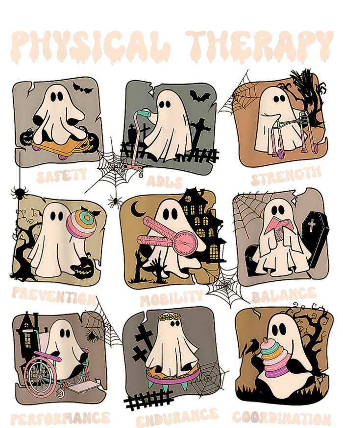 Cute Ghost Physical Therapy PT Physical Therapist Halloween T-Shirt